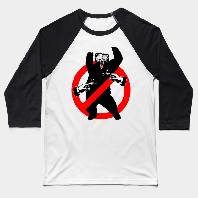 Warning: Do Not Anger The Bear Baseball T-Shirt by ChattanoogaTshirt